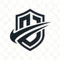 bevictor伟德官网官方Logo - 蓝色盾牌与足球组合标志